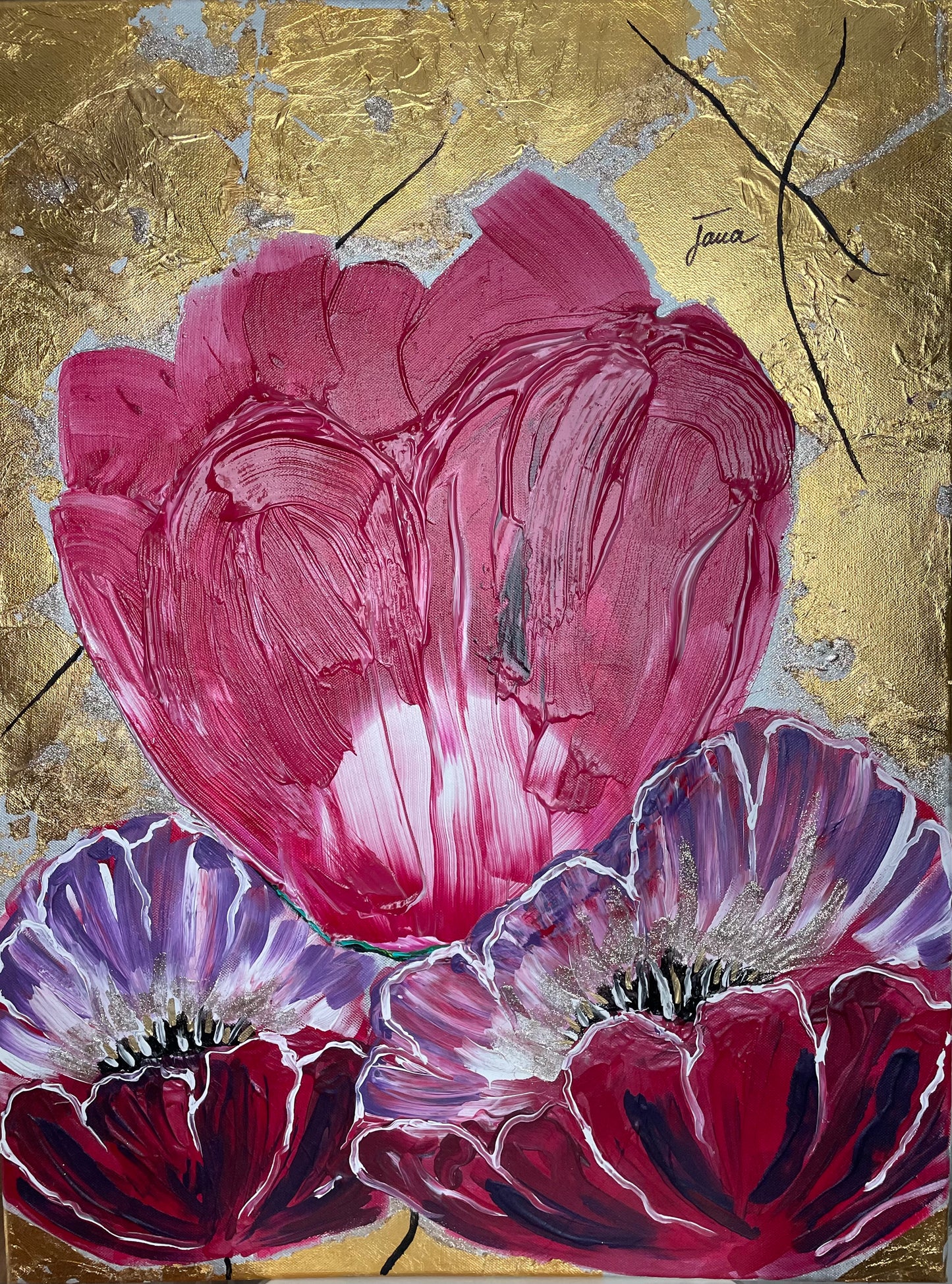 Acrylbild Tulpenzauber
