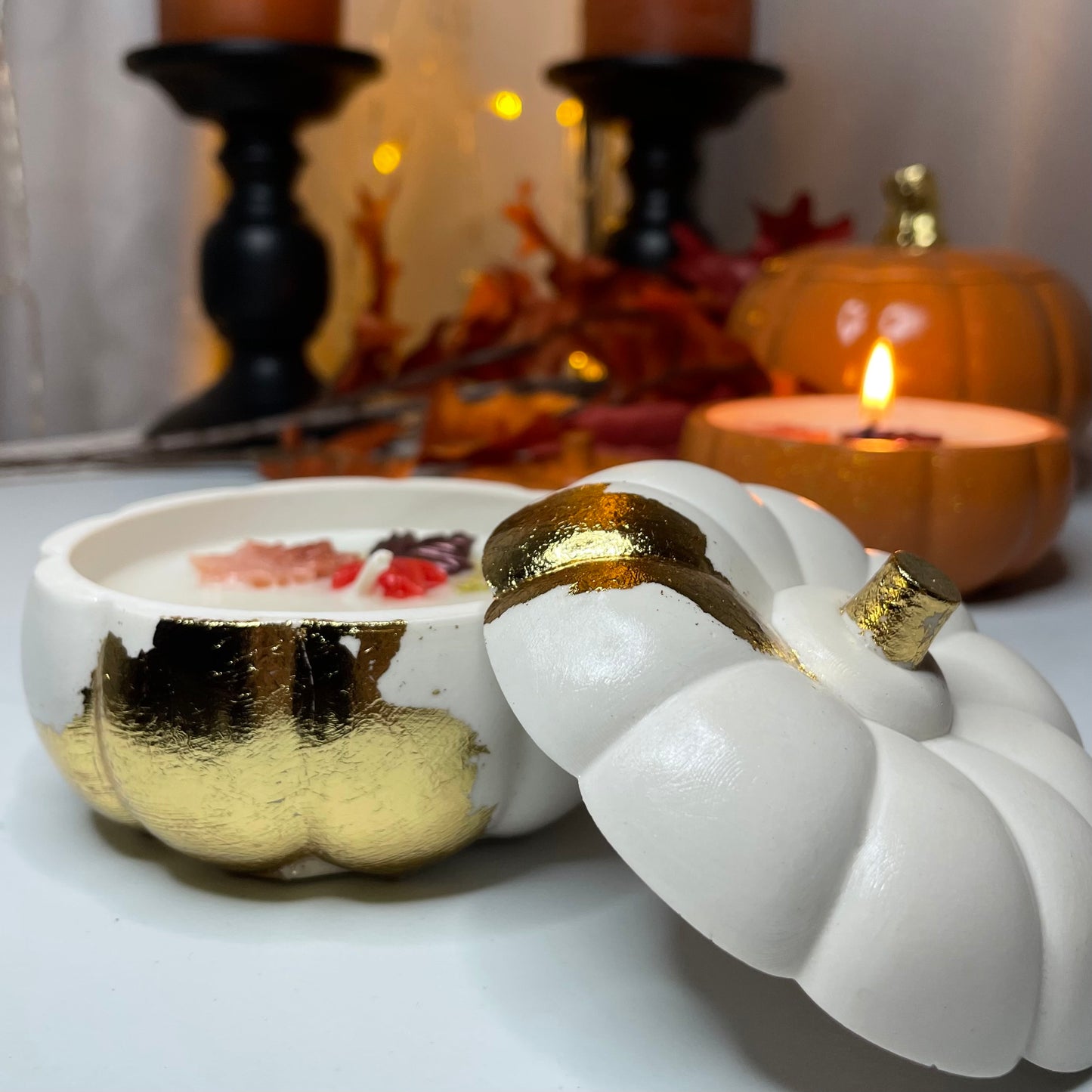 Golden Autumn Pumpkin Duftkerze