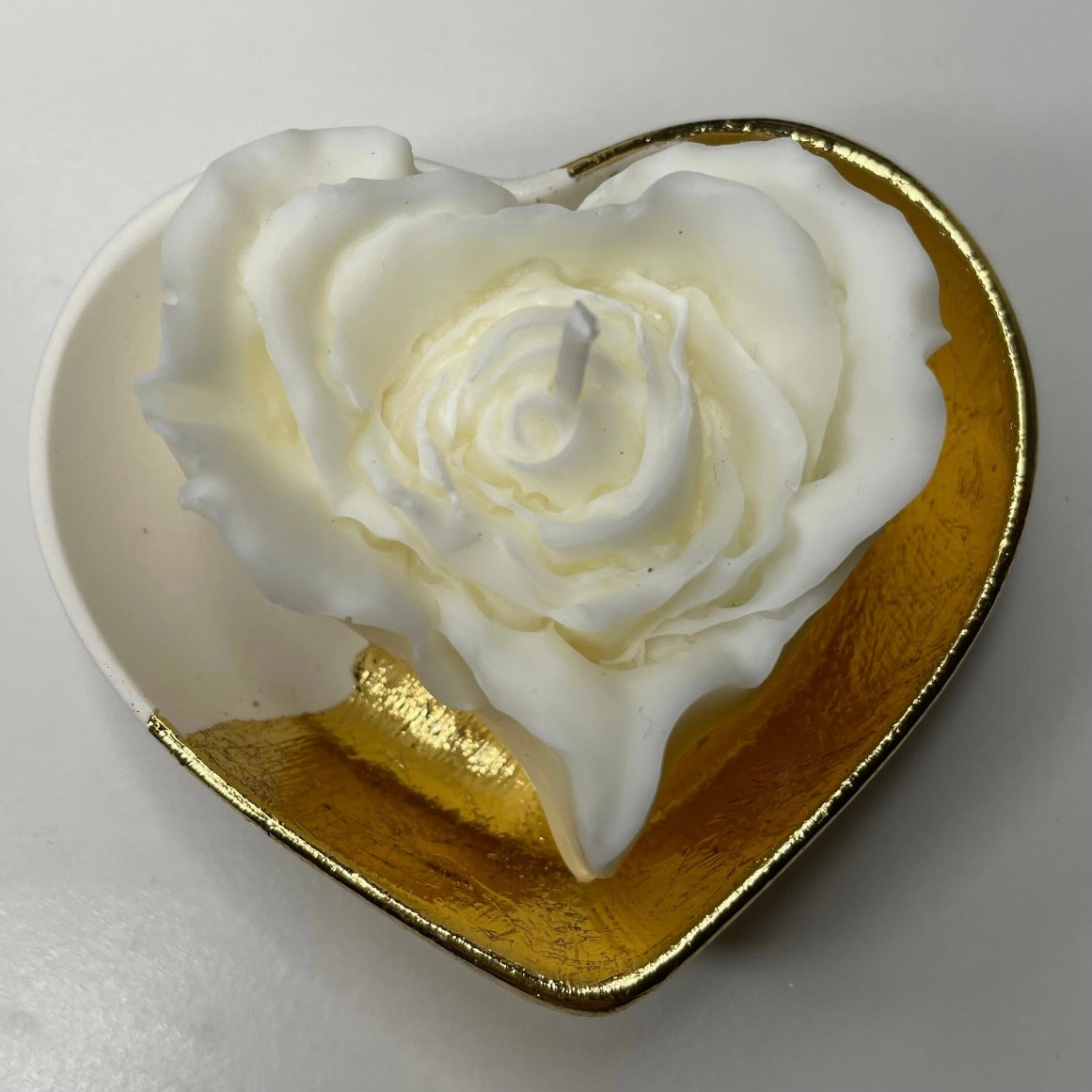 Kerze Blumenherz