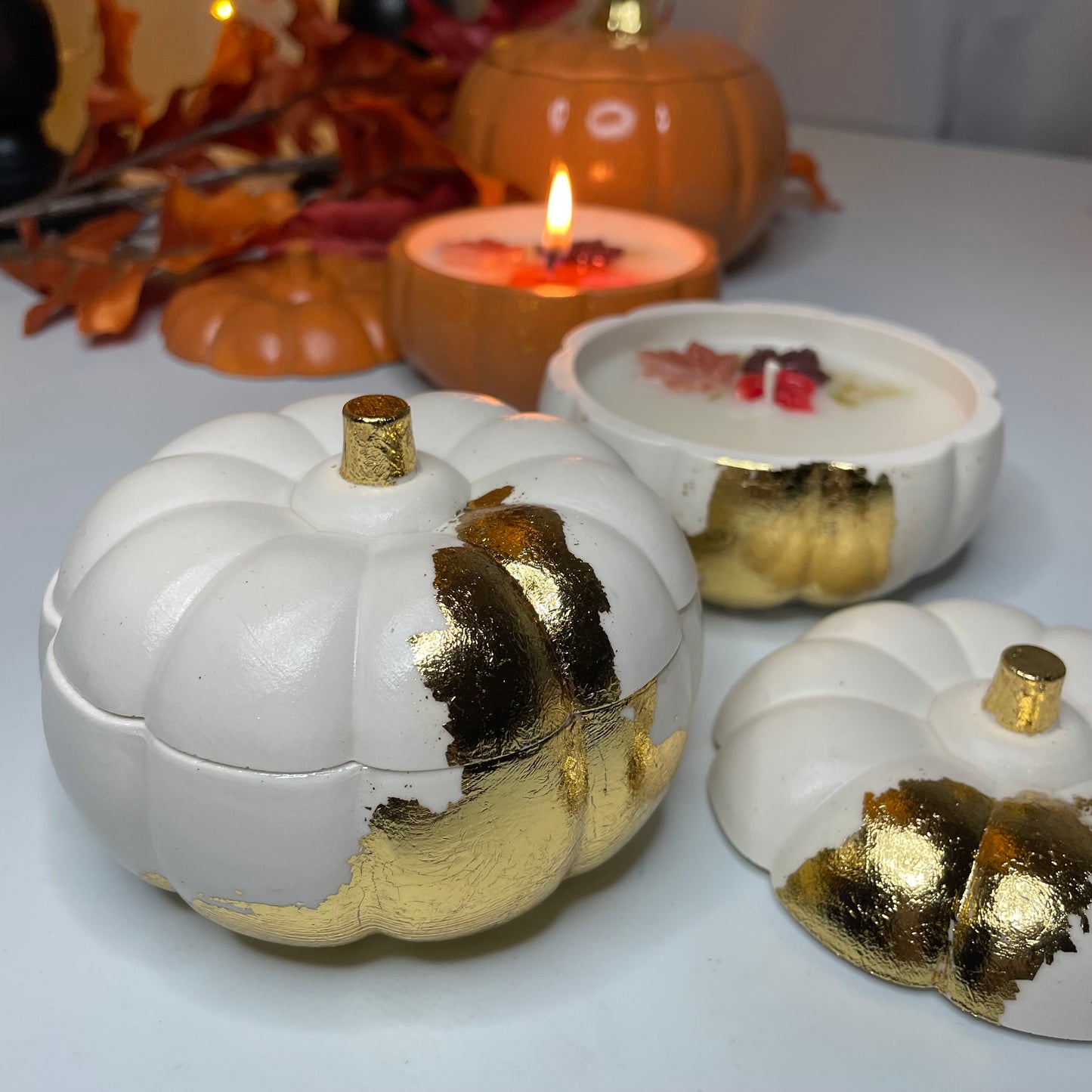 Golden Autumn Pumpkin Duftkerze