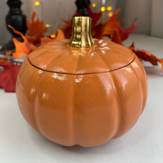 Pumpkin Orange-Brown Kerzenbehälter Aufbewahrungsbox
