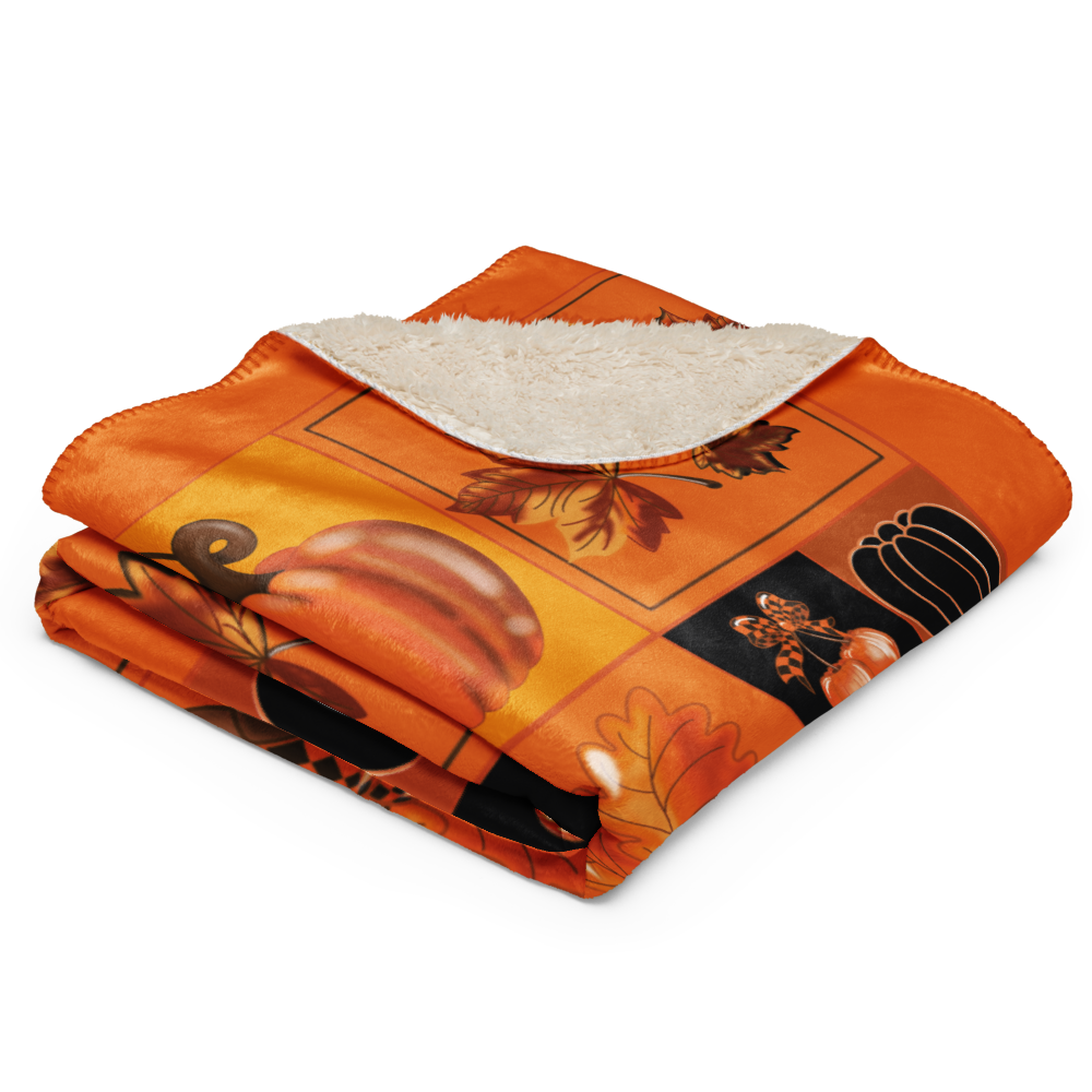 Pumpkin Sherpa (Fleece) Decke