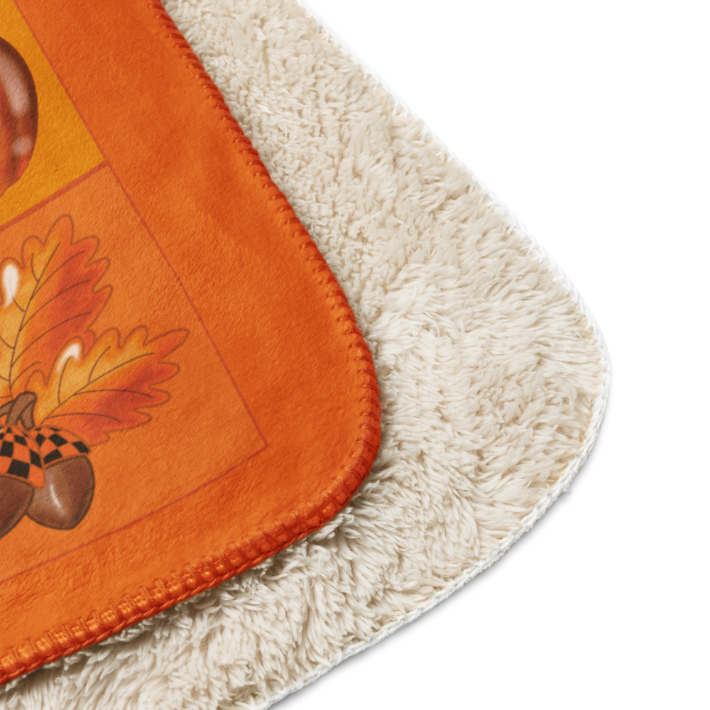 Pumpkin Sherpa (Fleece) Decke