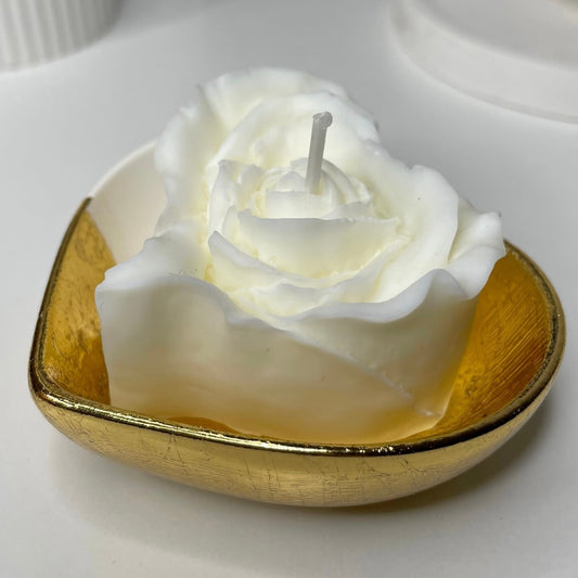 Kerze Blumenherz